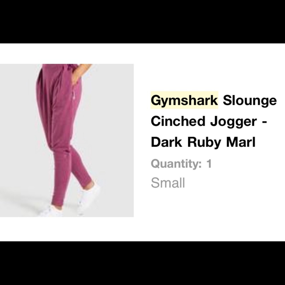 Gymshark Slounge Cinched Jogger
